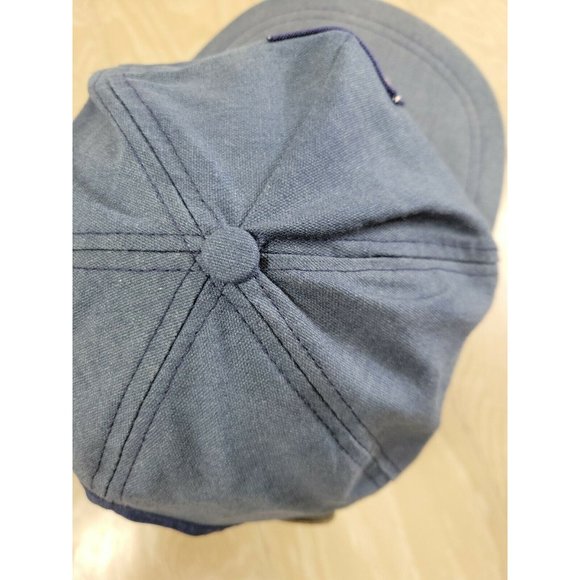 Life Member TROA Member Hat Leather Strapback Bump Front Patch Front Blue VTG - Picture 7 of 11